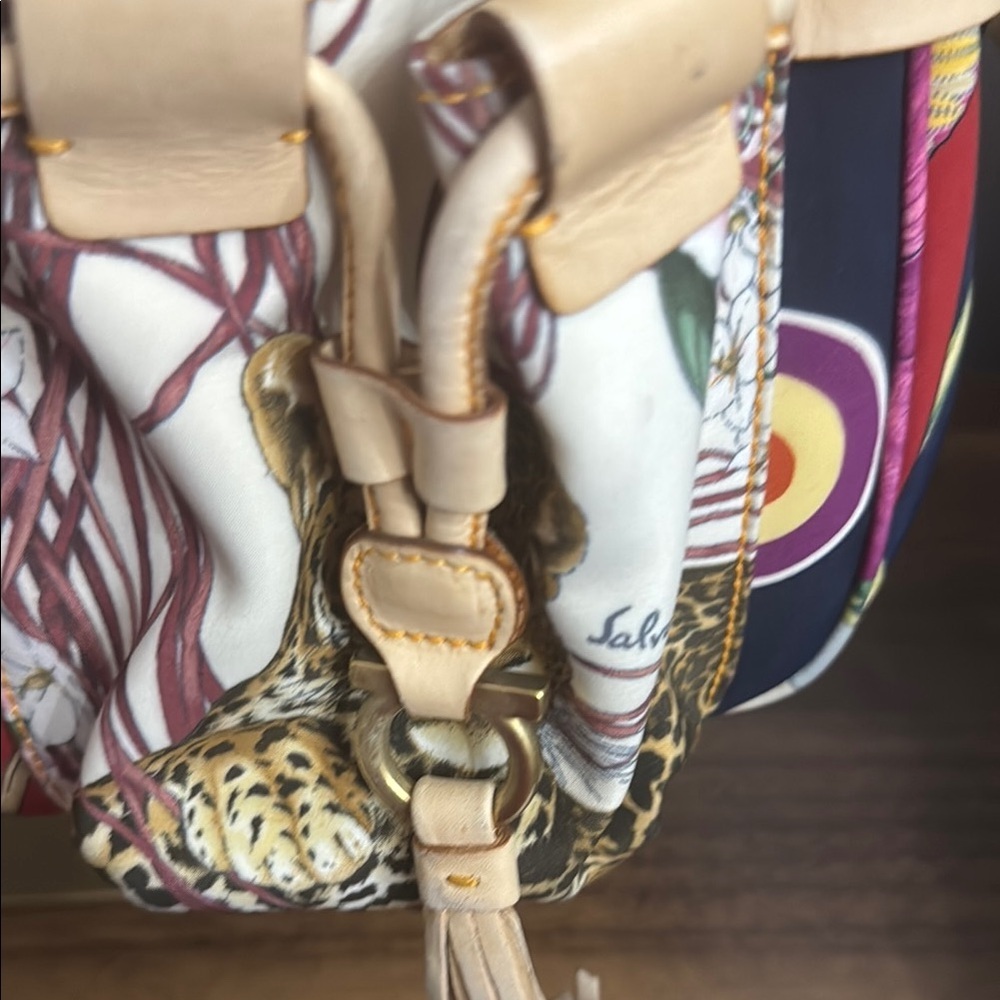 Salvatore Ferragamo Colorful Patchwork Shoulder Bag - Picture 2 of 8